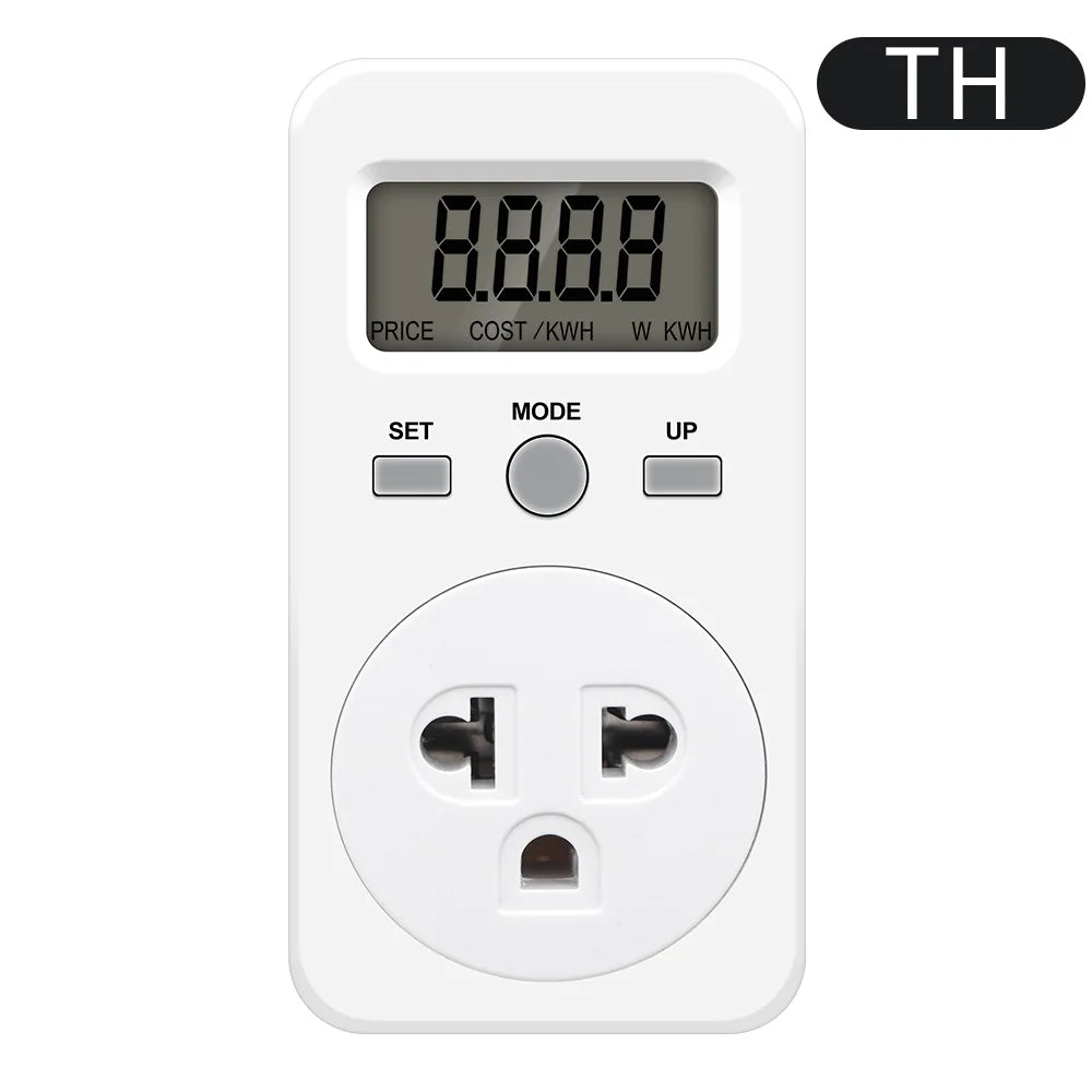 Digital Wattmeter 220V 110V AC Power Energy Consumption Meter EU Plug