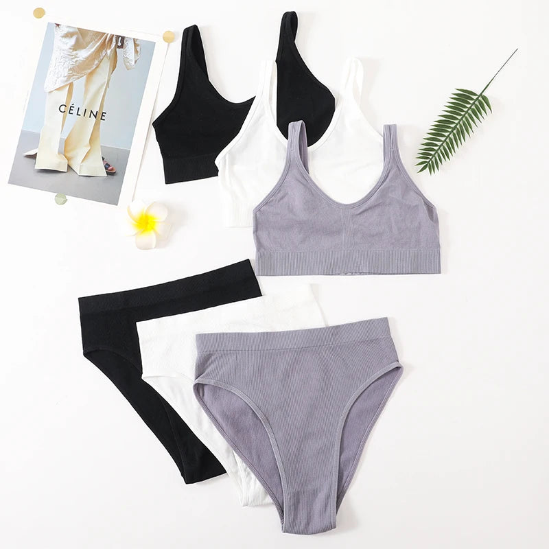 CowLost | product_id-women-seamless-wire-free-push-up-bra-and-high-rise-briefs-set |8