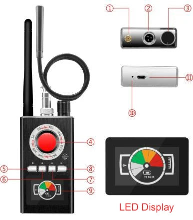 CowLost | product_id-k88-mini-anti-eavesdrop-detector-led-display-gps-bug-rf-signal-scanner |8