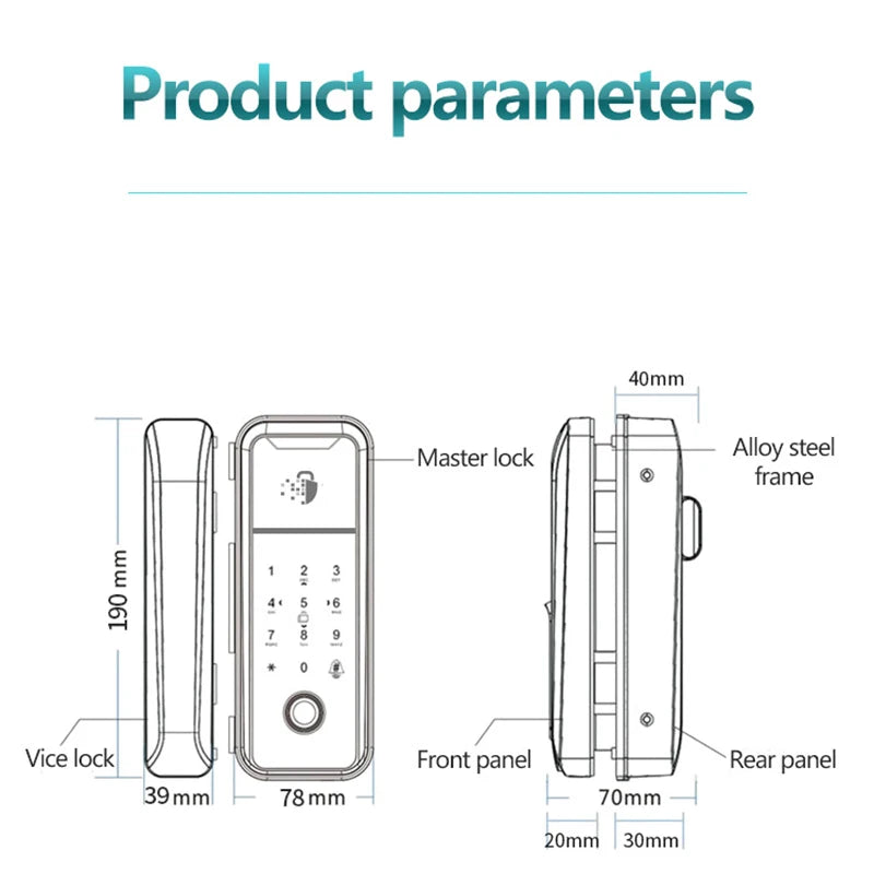 CowLost | locks-keys-product_id-vseumet-bluetooth-wifi-electronic-door-lock-ttlock-fingerprint-password-card-sliding-glass-swing-wooden-door |3