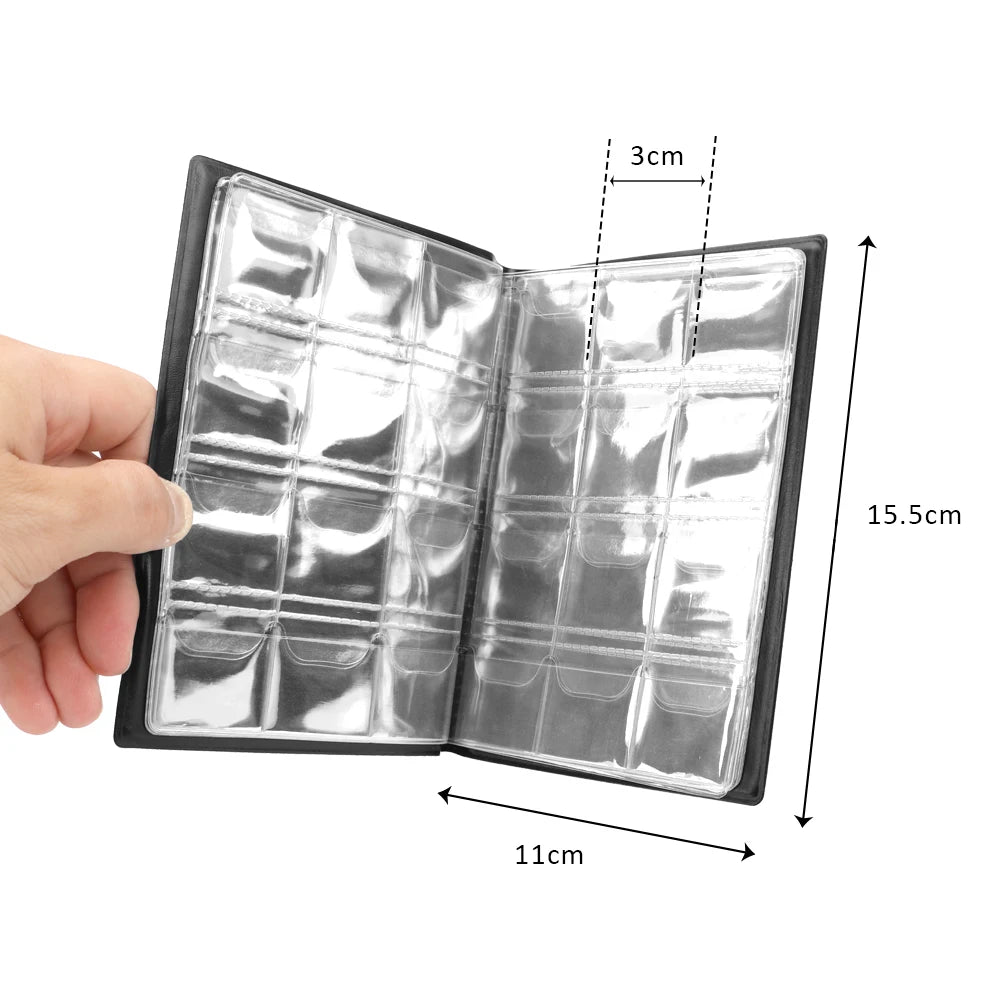 CowLost | product_id-minimalist-120g-pu-leather-coin-album-with-pvc-film-pages |2