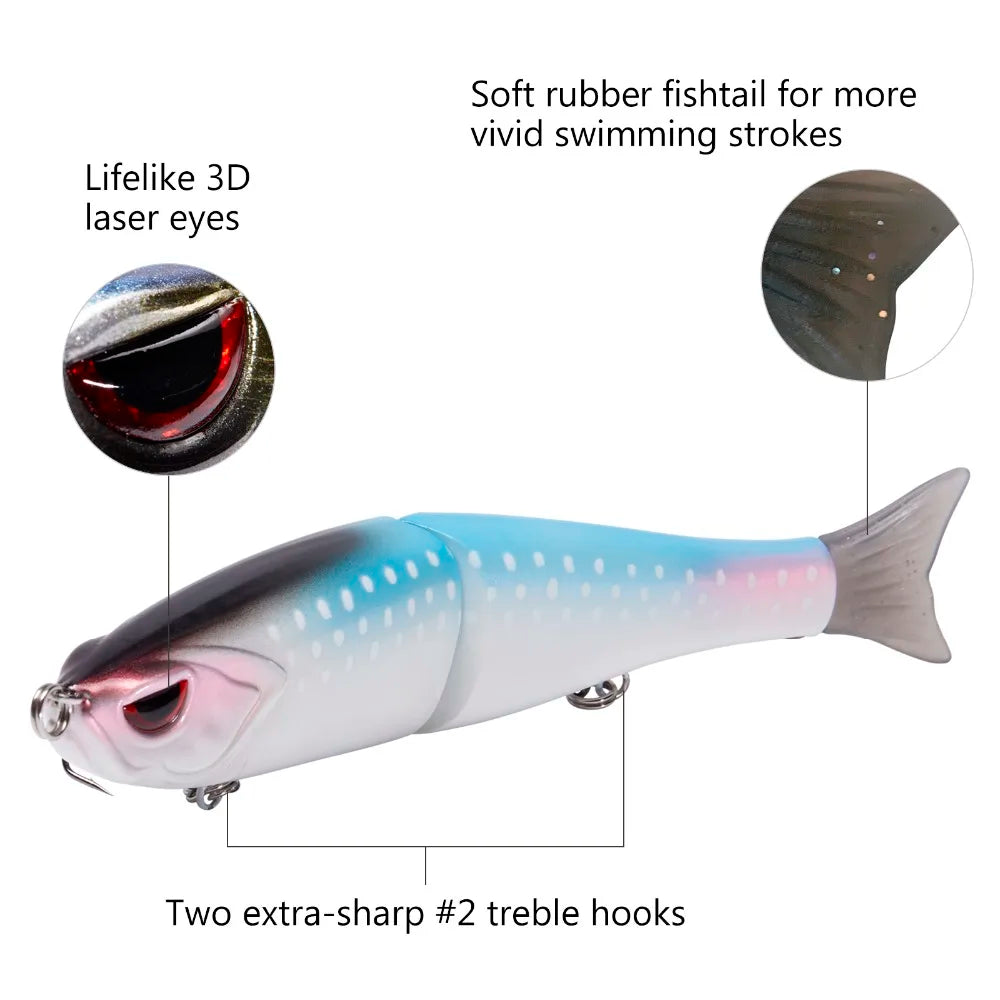CowLost | sporting-goods-bassdash-swimbaits-pike-trout-glide-minnow-hard-fishing-lure |18