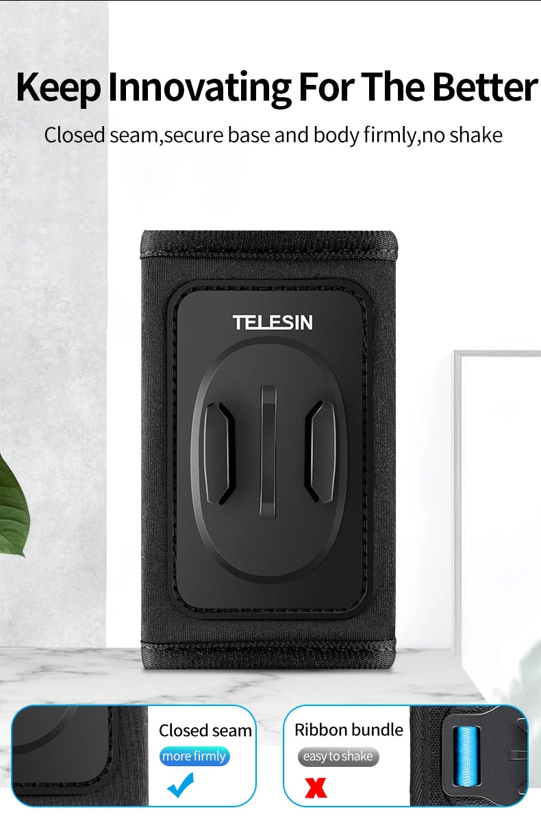 CowLost | telesin-360-rotation-backpack-strap-mount-for-gopro-hero-13-12-11-10-9-8-7-6-5-insta360-sjcam-eken-dji-osmo-action-accessories |10
