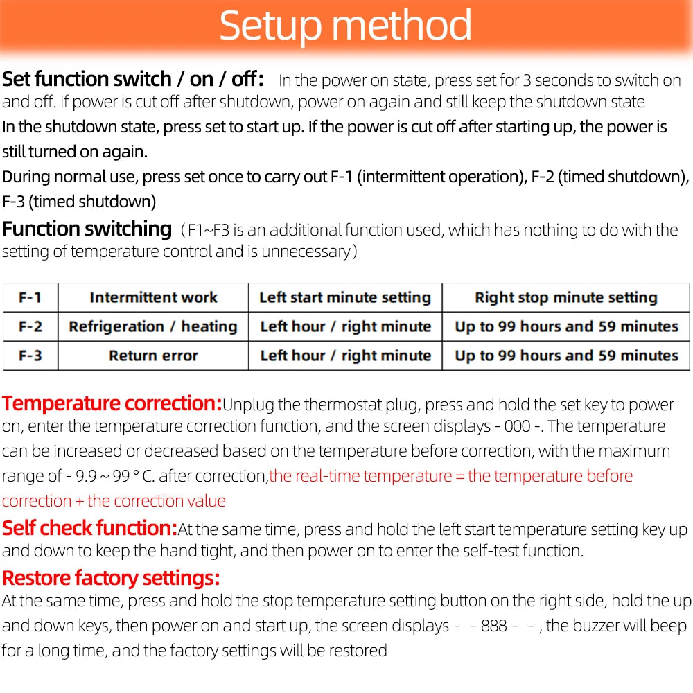 ZFX-ST3008 Microcomputer Temperature Controller Thermostat NTC10K Intelligent Time Controller Adjustable