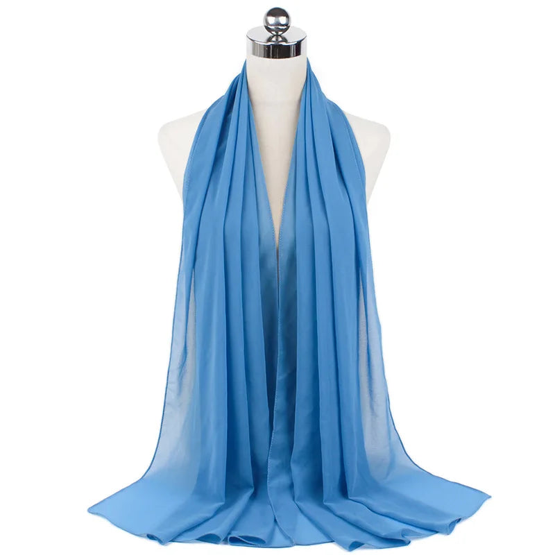 CowLost | muslim-chiffon-hijab-scarf-women-long-solid-color |44