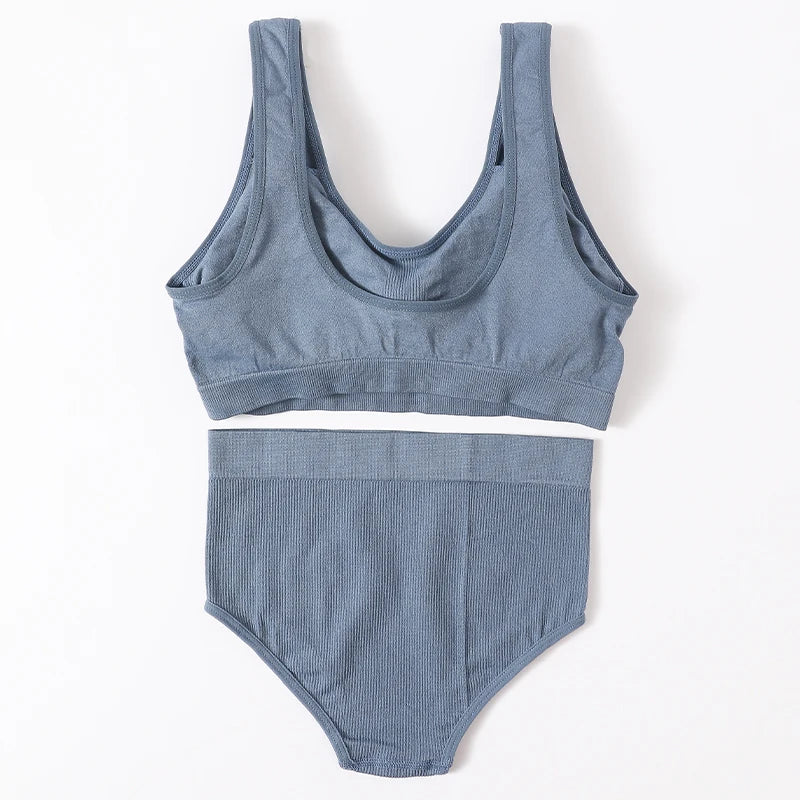 CowLost | product_id-seamless-push-up-bra-set-with-high-waist-panties-and-cropped-bralette-lingerie-for-women |10