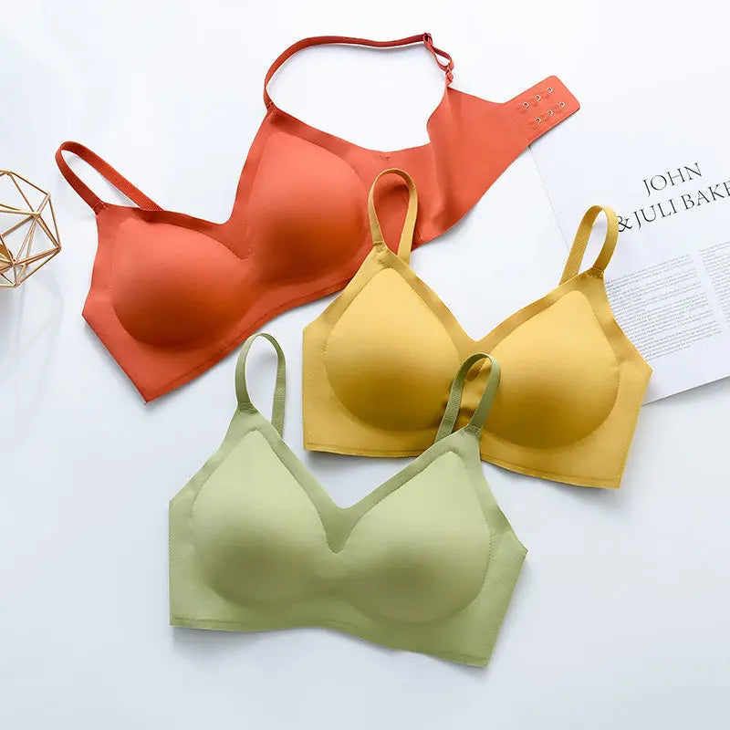 CowLost | product_id-seamless-womens-rimless-3-4-cup-wire-free-traceless-push-up-bra |8