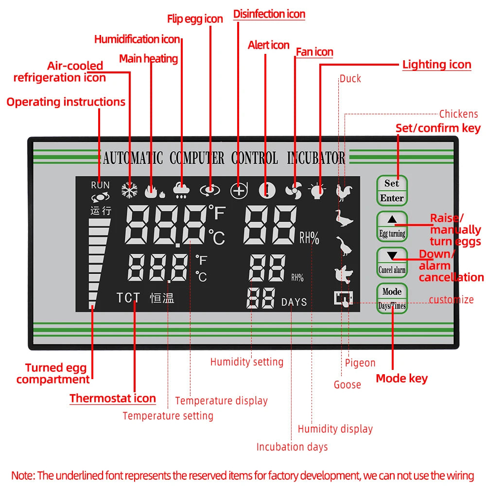 XM-18 Mini Digital Automatic Egg Incubator Control System Poultry Egg Hatcher Thermostat