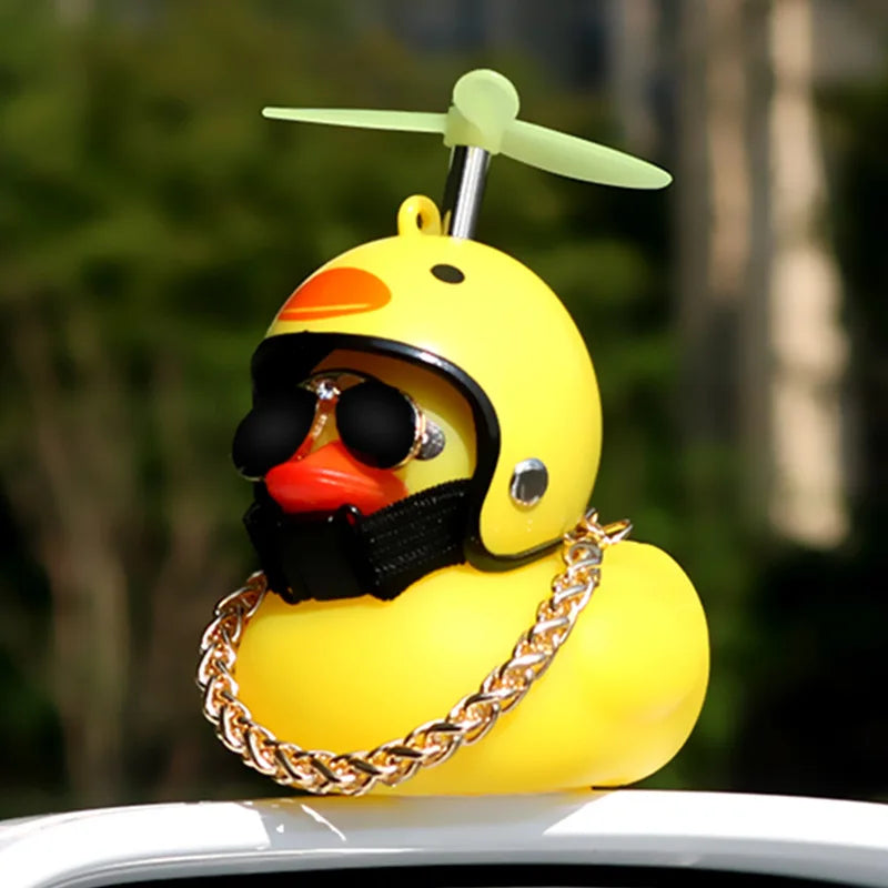 CowLost | product_id-car-dashboard-duck-ornament-with-helmet-cycling-toy-accessory |1