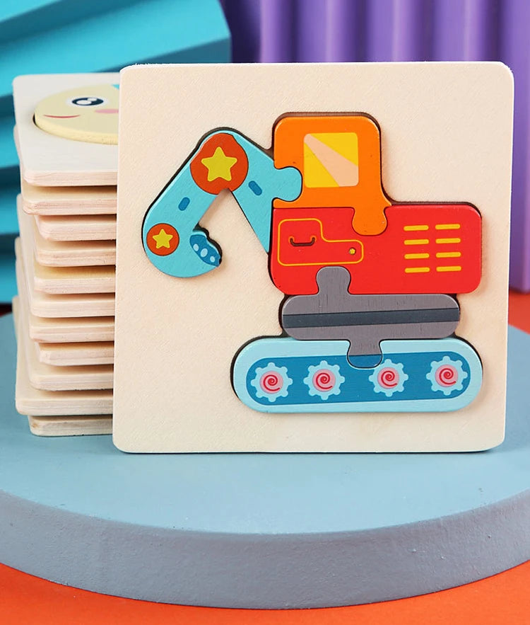 CowLost | fencing-barriers-kids-3d-wooden-cartoon-puzzle-toy-educational-gift |10