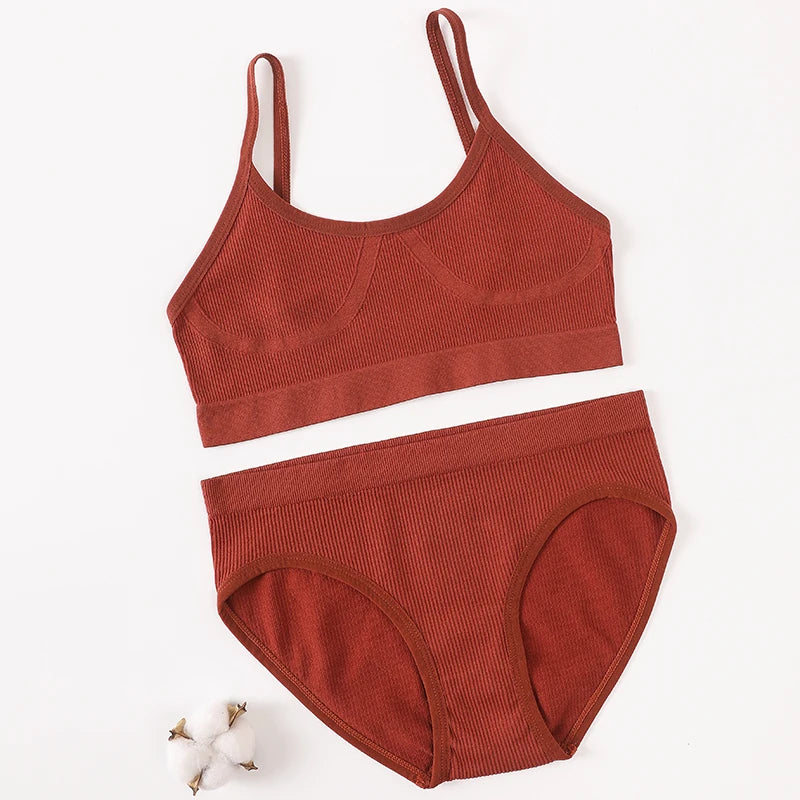 CowLost | product_id-seamless-women-s-push-up-bra-brief-set-with-u-back-crop-top-lingerie |3