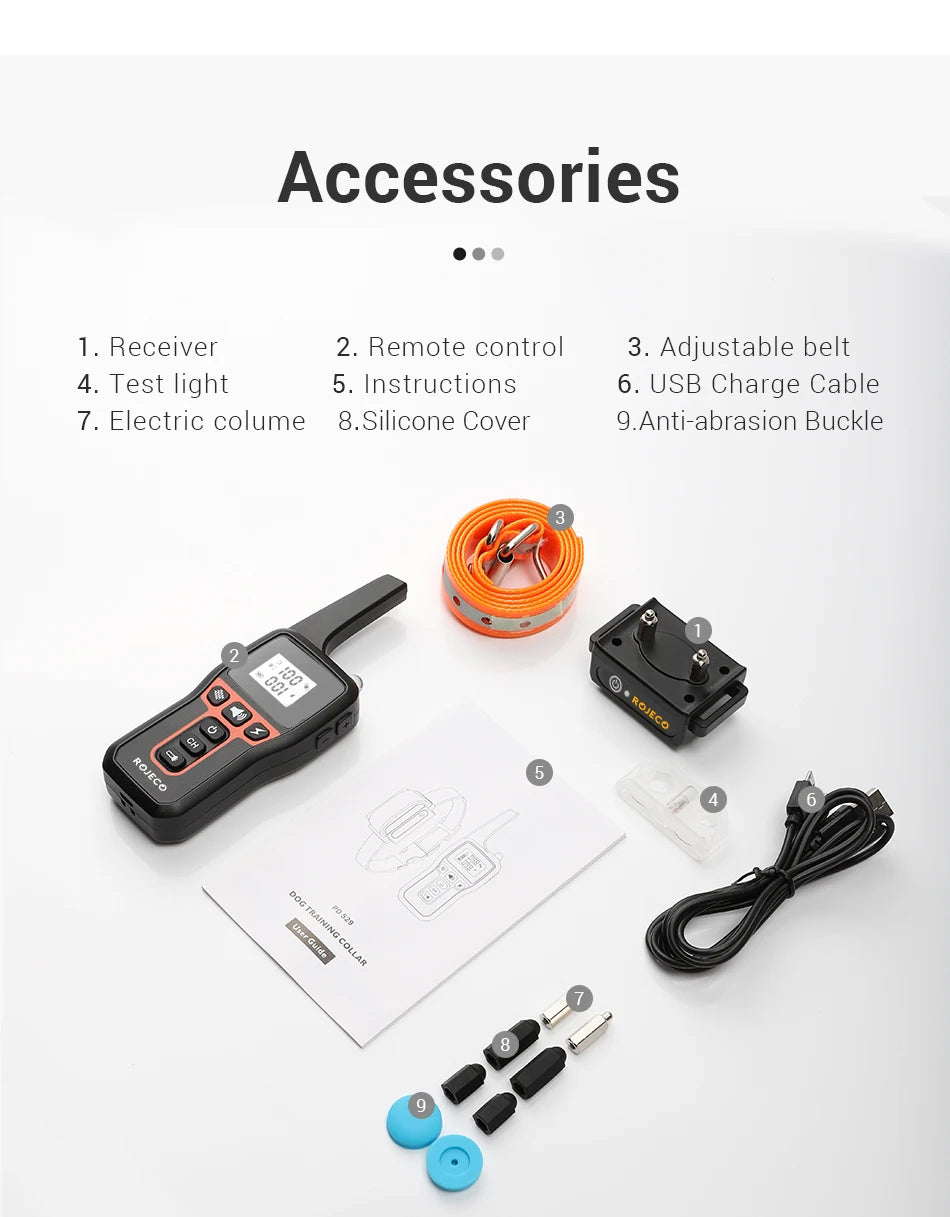 CowLost | dog-diapers-rojeco-1000m-waterproof-electric-dog-training-collar-with-remote-control |23