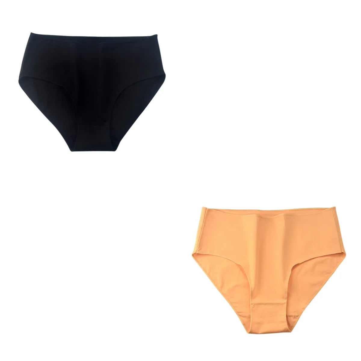 CowLost | product_id-2pcs-women-s-high-waist-cotton-briefs-breathable-solid-color-m-2xl |26