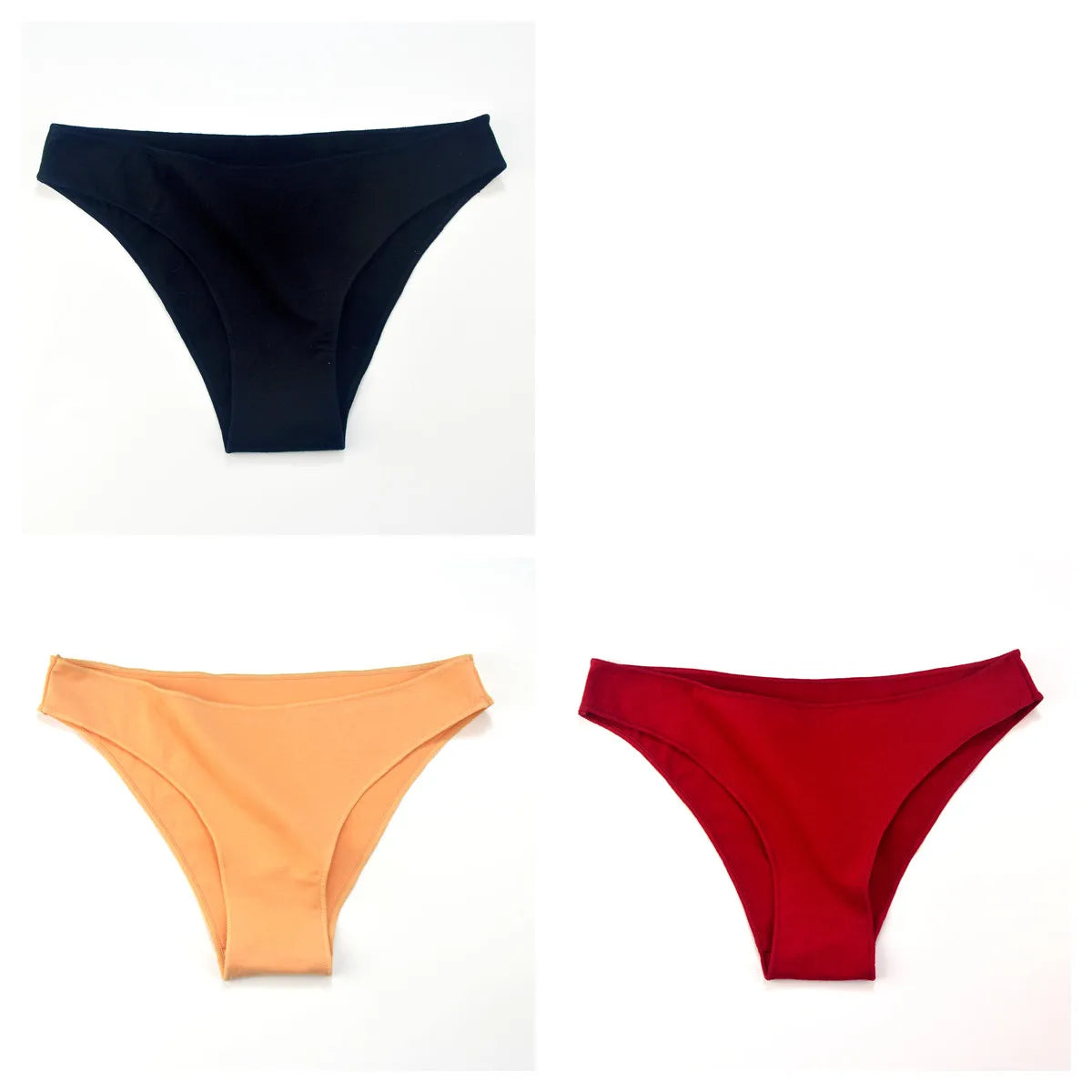 CowLost | product_id-3-pack-women-s-low-waist-cotton-briefs-breathable-solid-color-panties-m-xxl |18