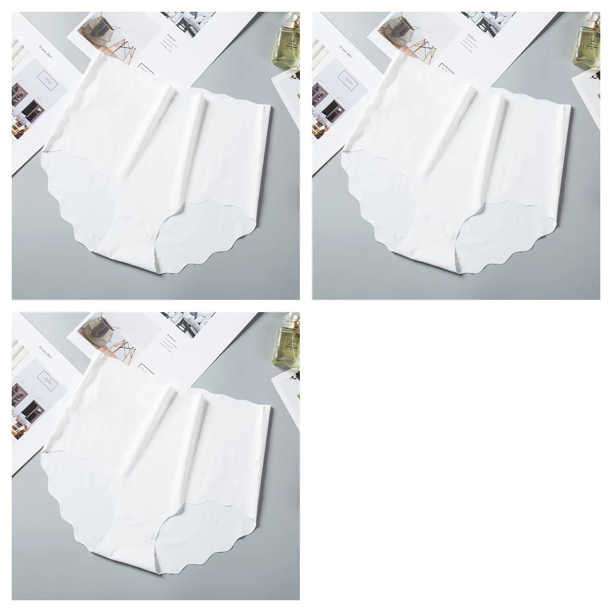 CowLost | product_id-3pcs-women-s-high-waist-seamless-ice-silk-hip-lift-briefs-m-xxl |24