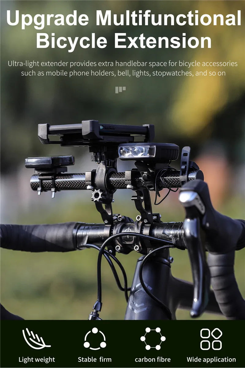 CowLost | 3d-printer-accessories-west-biking-25cm-carbon-fiber-bicycle-handlebar-extender-mount |7