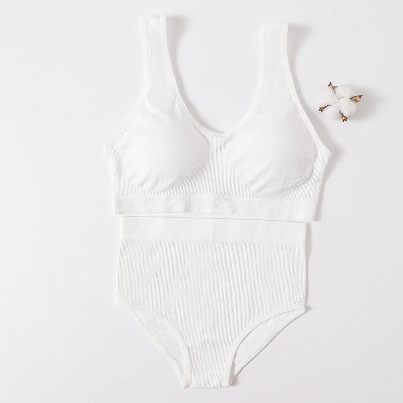 CowLost | product_id-seamless-push-up-bra-set-with-high-waist-panties-and-cropped-bralette-lingerie-for-women |20