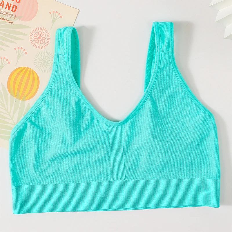 CowLost | product_id-seamless-wire-free-push-up-v-neck-sports-bra-crop-top-for-women |19