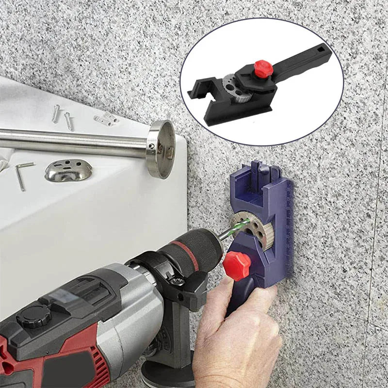 CowLost | product_id-woodworking-drill-locator-tool-carbon-steel-hole-jig-guide-with-fixing-clips |5