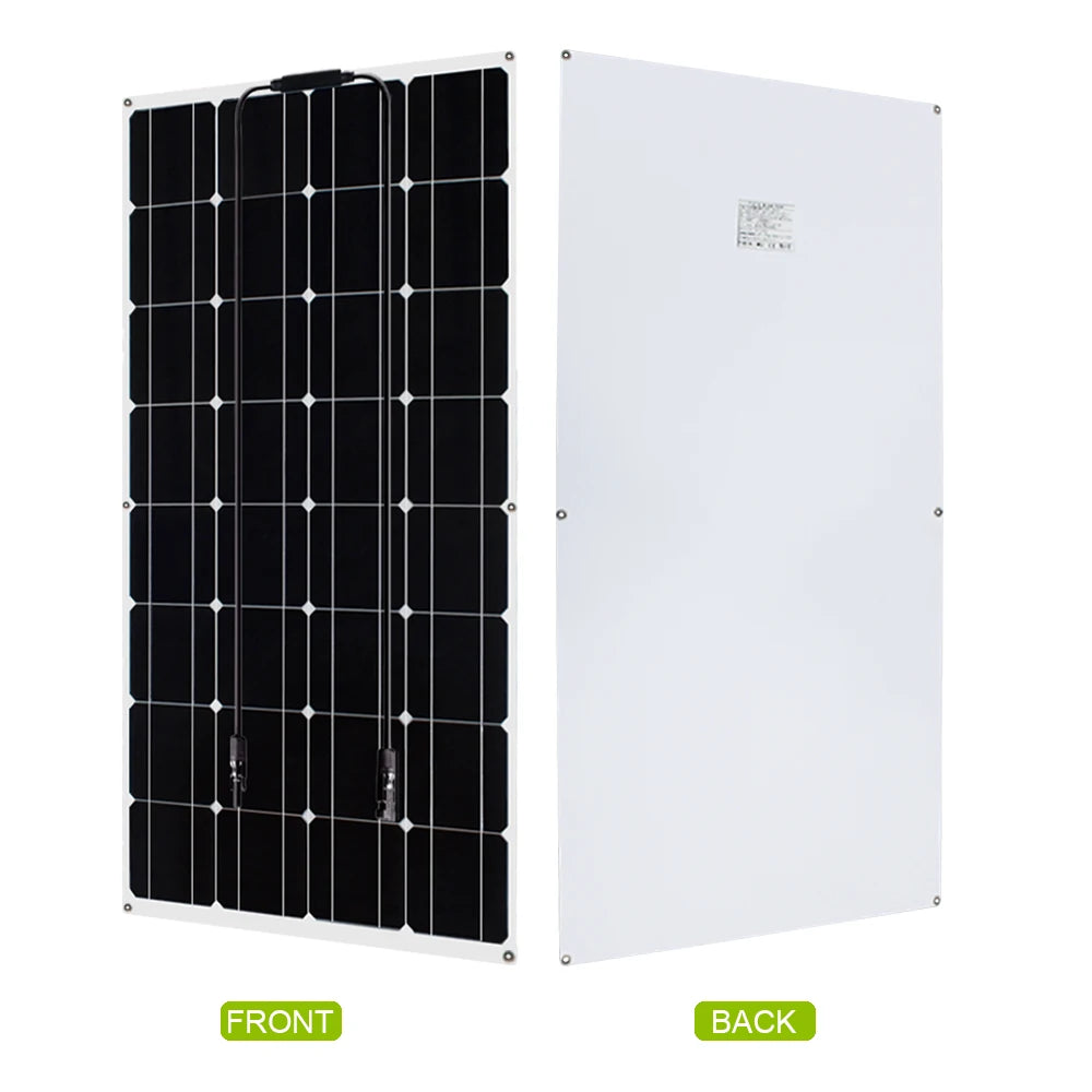 CowLost | 12v100w-200w-300w-high-efficiency-monocrystalline-solar-cell-flexible-solar-panel-kit-for-12-volt-battery-camping |9