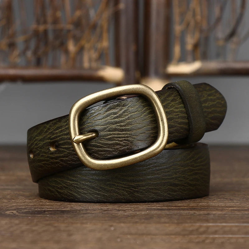 CowLost | 2-8cm-retro-female-real-thick-genuine-leather-belt |4