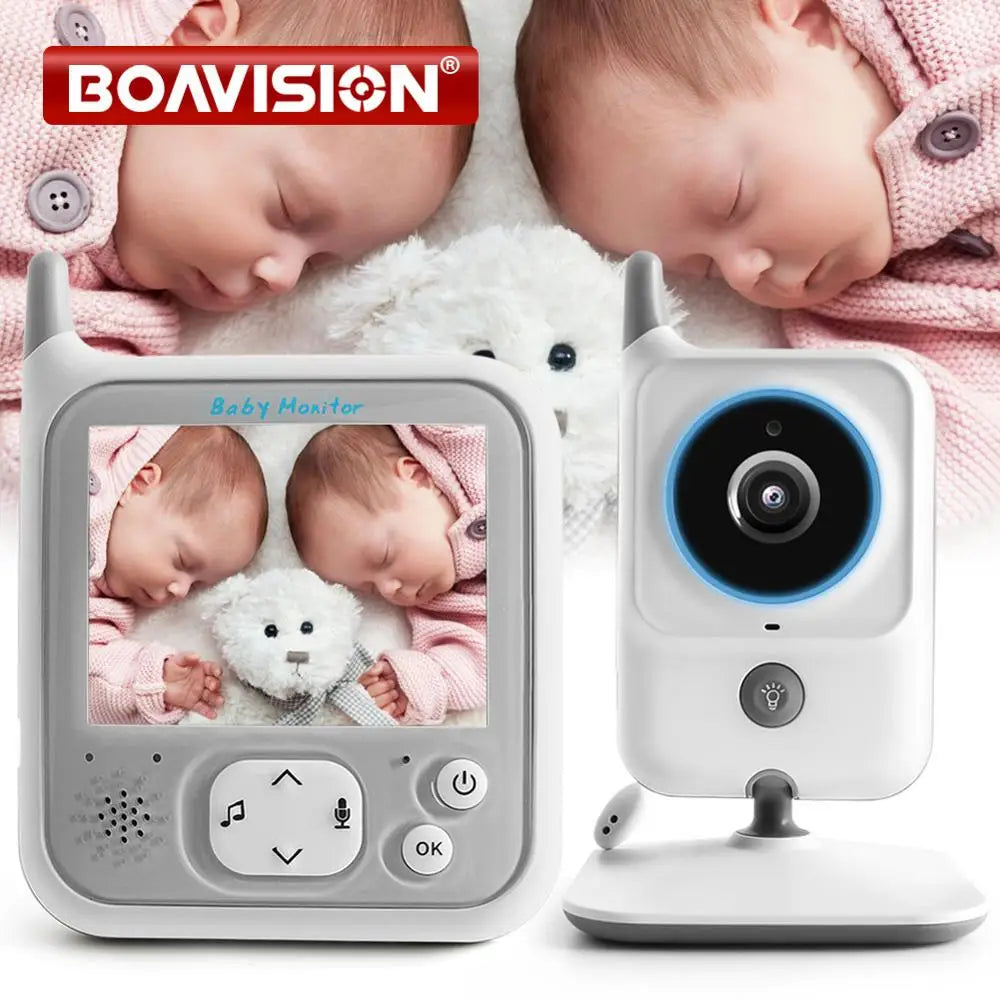 CowLost | 3-2-inch-lcd-video-baby-monitors-wireless-babysitter-two-way-audio-night-light-temperature-pet-baby-camera-nanny-music-vb607 |1