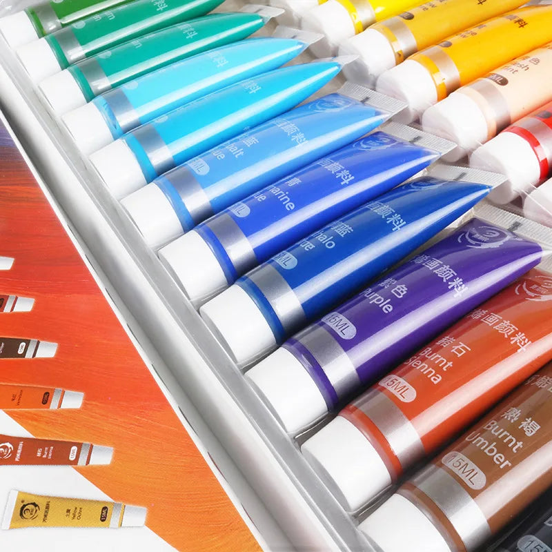 CowLost | painting-canvas-product_id-acrylic-paint-set-12-24-colors-15ml-non-toxic-for-beginners-professionals |2