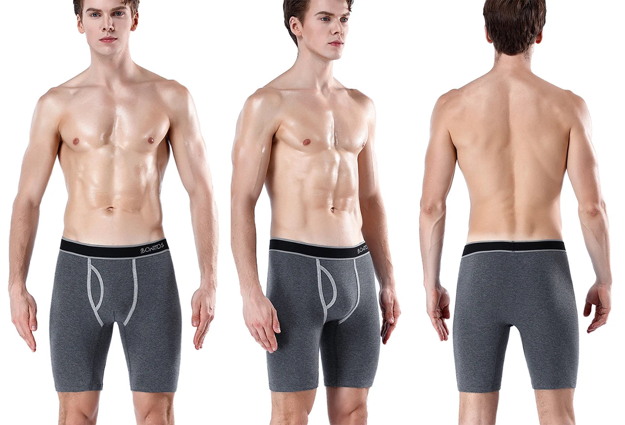 CowLost | activewear-pants-5pcs-mens-cotton-long-boxer-underpants |11