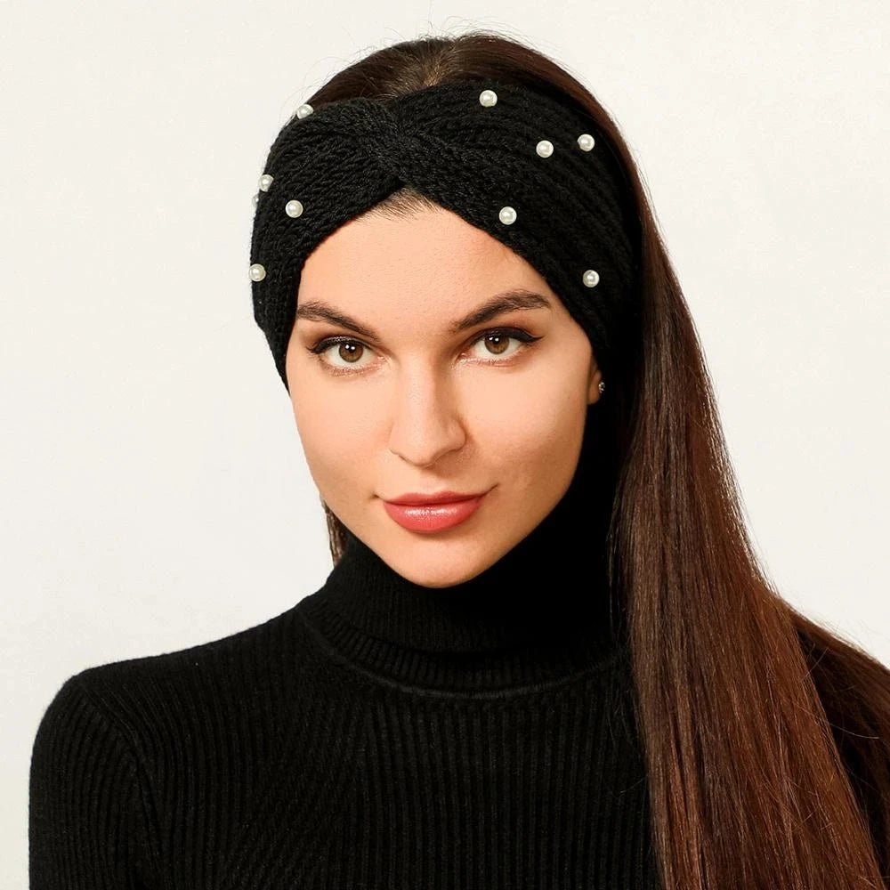 CowLost | pearl-knitted-cross-headbands-for-women |6