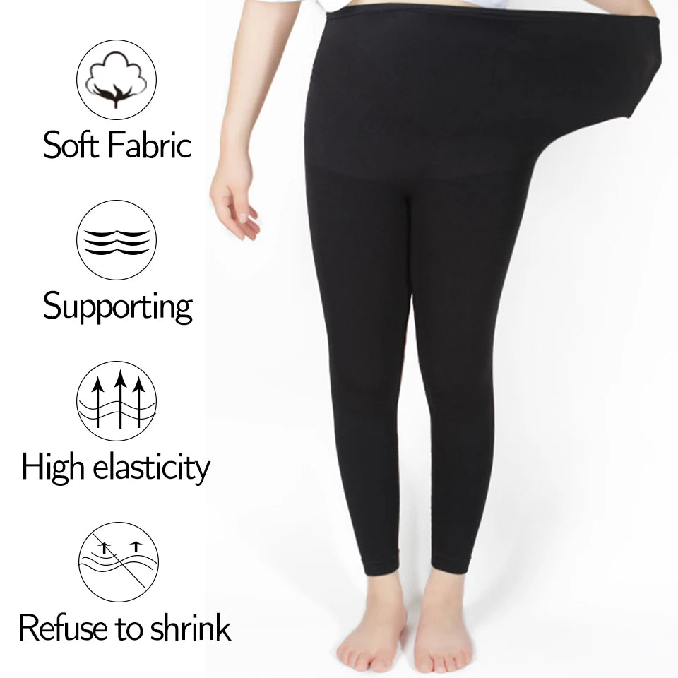 CowLost | product_id-high-waist-maternity-leggings-with-belly-support-skinny-knit-pants |19