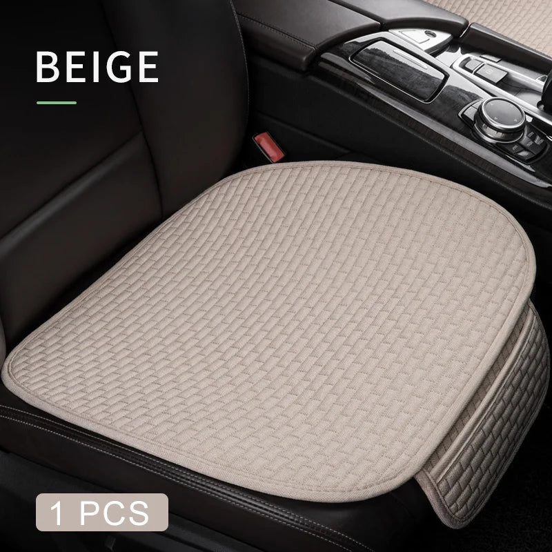 CowLost | car-seat-covers-full-set-flax-linen-car-cushion-protector-front-rear |44
