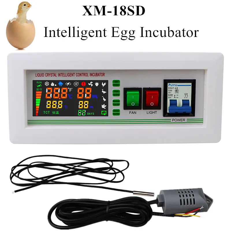 XM-18 Mini Digital Automatic Egg Incubator Control System Poultry Egg Hatcher Thermostat