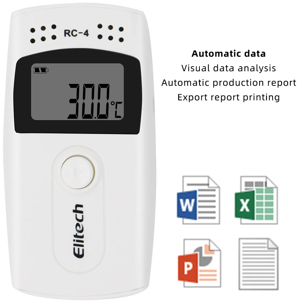 5pcs RC-4 USB Temperature Data Logger Recorder 16000 Points Built-in NTC Sensor External Sensor Support