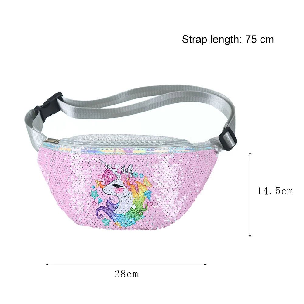 CowLost | uncategorized-unicorn-sequin-girls-waist-bag-fanny-pack |7