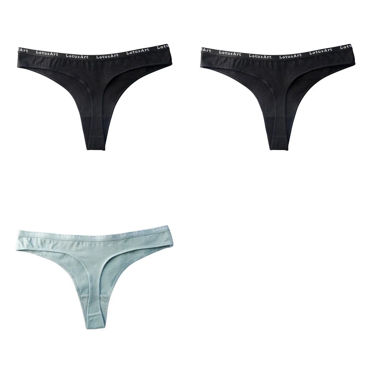 CowLost | product_id-3pcs-women-s-cotton-low-rise-seamless-breathable-g-string-panties-set |27