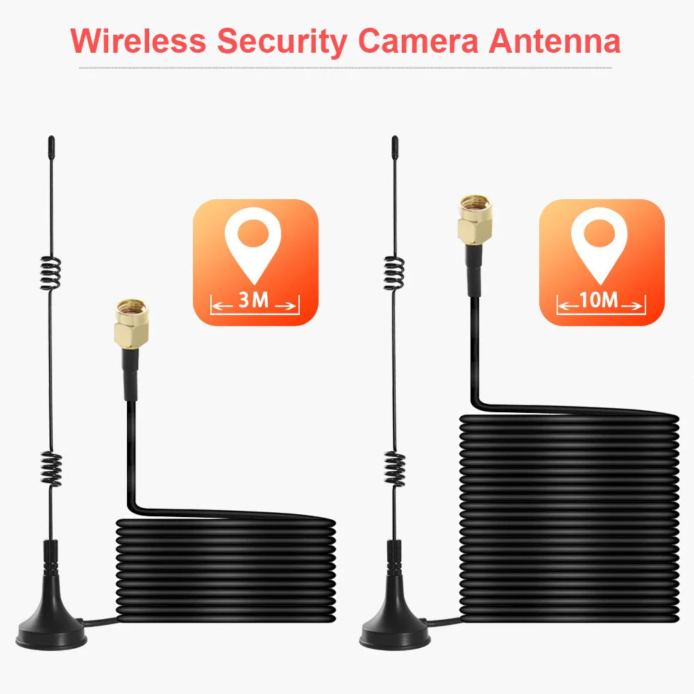 CowLost | 2-4g-wifi-extension-antenna-sucker-3m-10m-extender-cable-5dbi-hing-gain-sucker-for-boavision-wireless-ptz-bullet-ip-cam |2