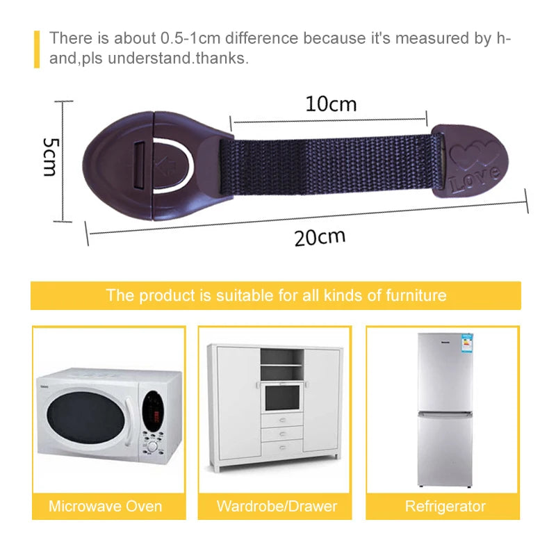 CowLost | 5pcs-lot-baby-drawer-lock-children-security-protection |5