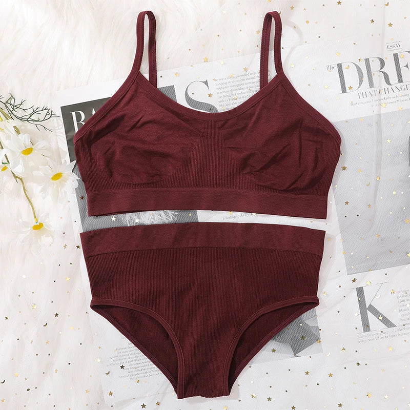 CowLost | product_id-women-seamless-wireless-bra-high-waist-panties-soft-lingerie-set |26