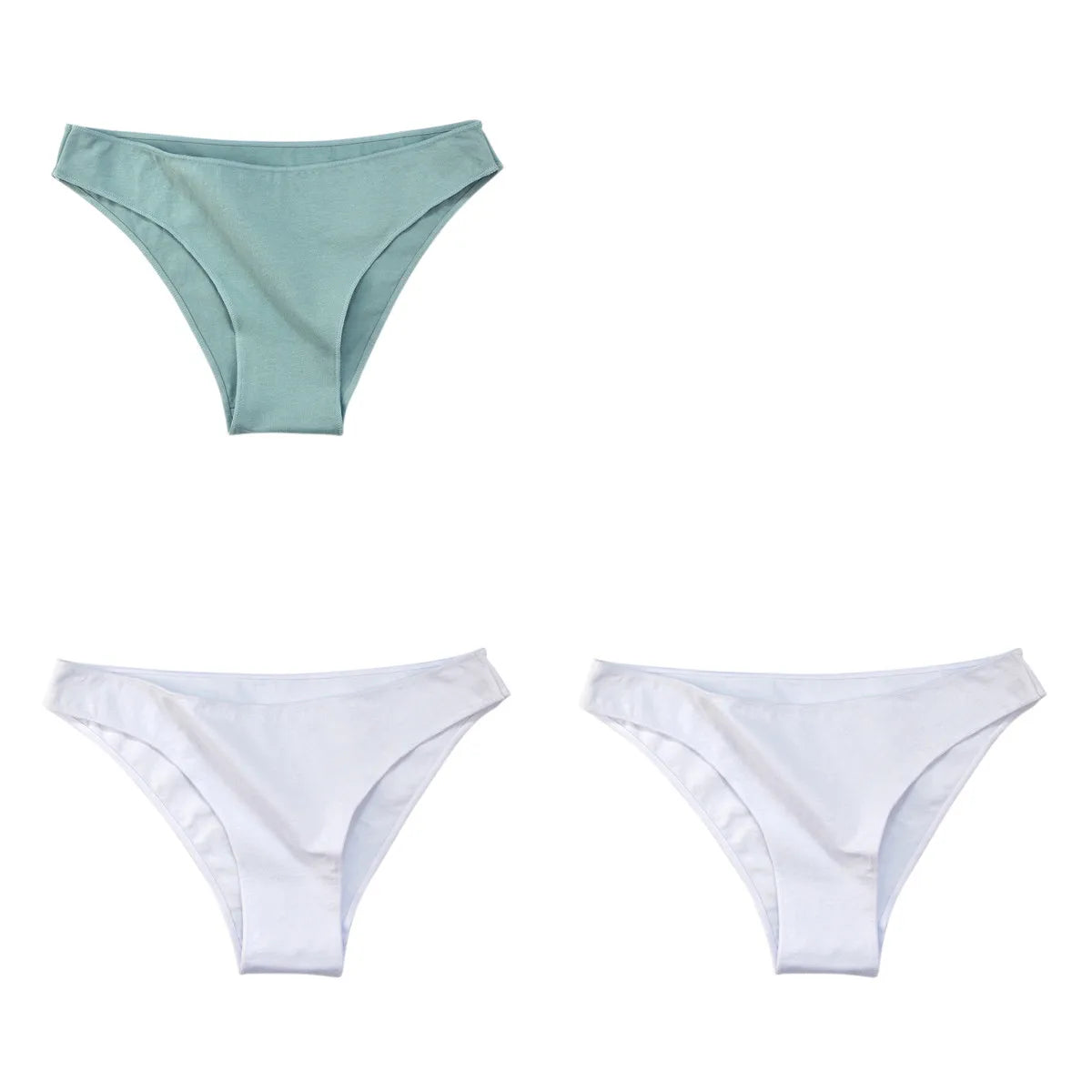 CowLost | product_id-3-pack-women-s-low-waist-cotton-briefs-breathable-solid-color-panties-m-xxl |30