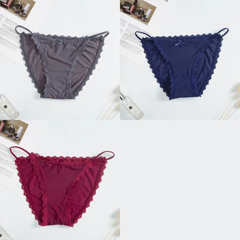 CowLost | product_id-3pcs-brazilian-ultra-thin-ice-silk-seamless-low-rise-briefs-m-xl |13