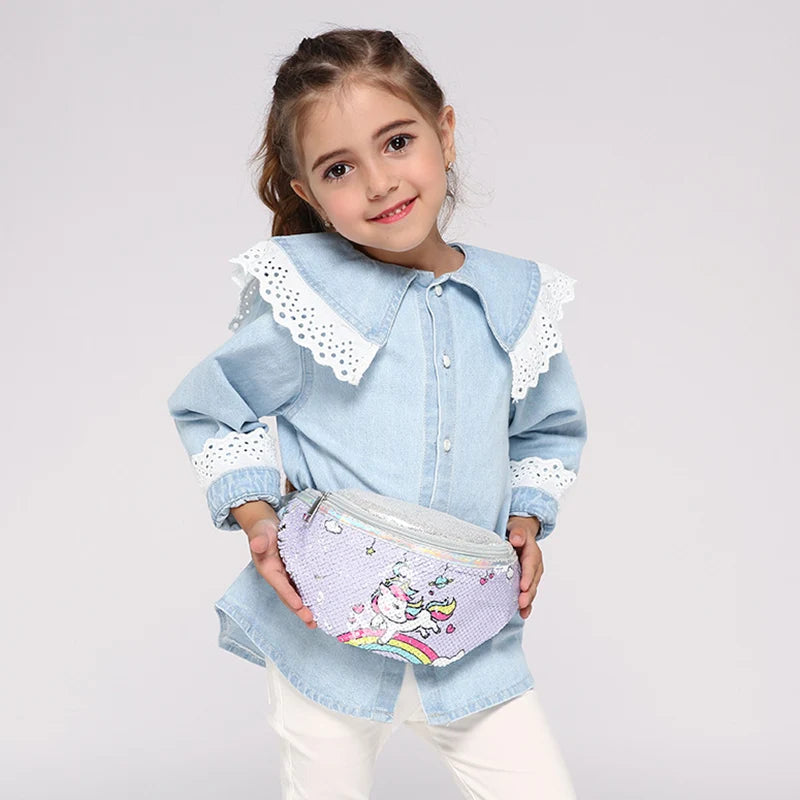 CowLost | uncategorized-unicorn-sequin-girls-waist-bag-fanny-pack |6