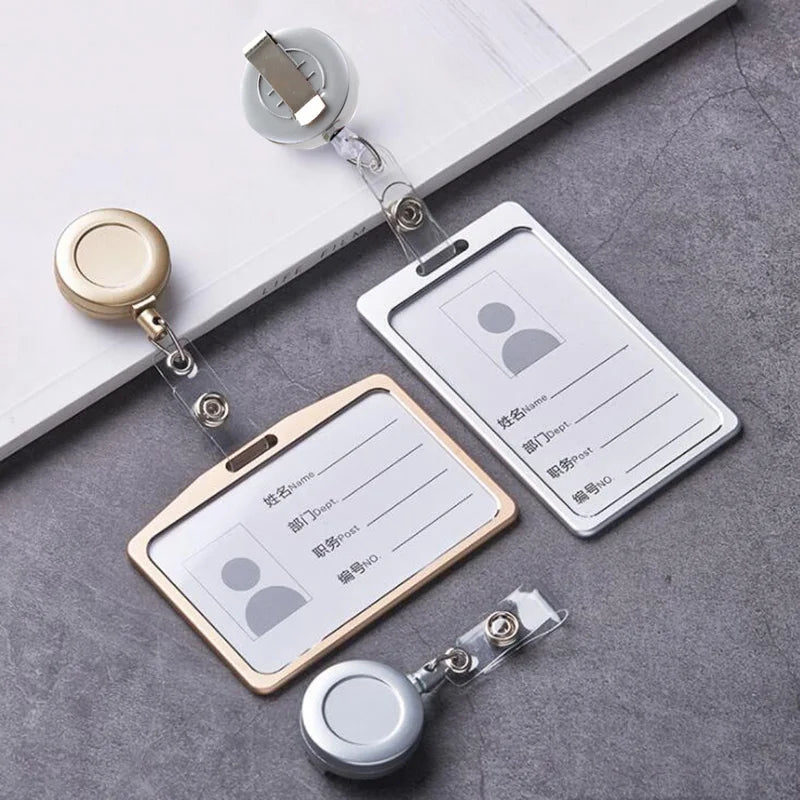 1 Pcs Aluminum Alloy Card Cover Case Bank Business Work Card Holder