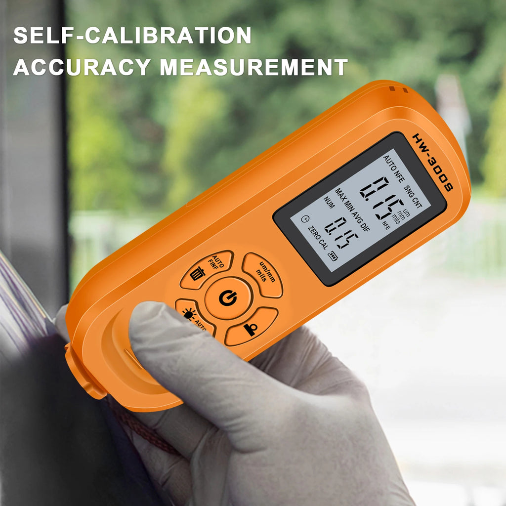 HW-300S Auto Digital Car Paint Thickness Gauge Coating Meter Tool Accessories 40% Off