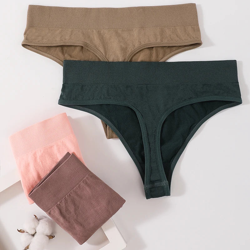 CowLost | product_id-women-high-waist-seamless-thong-bodyshaper-panties-fitness-underwear-1-2-pcs |7