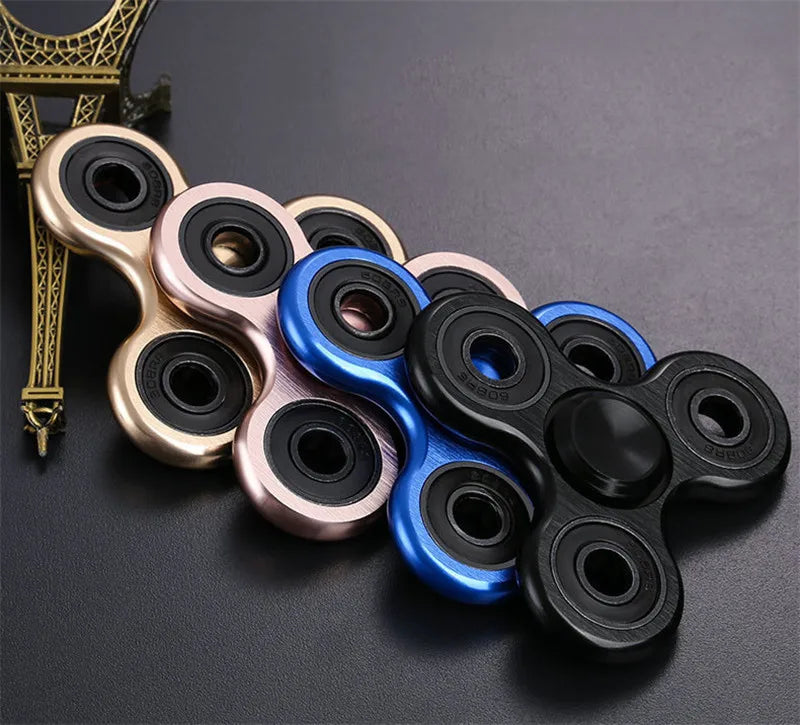 CowLost | aluminum-alloy-plating-fidget-spinner-metal-alloy-r188-mute-bearing-drawing-process-hand-spinner-stress-relief-adult-kids-toys |6