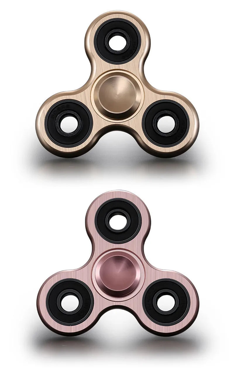 CowLost | aluminum-alloy-plating-fidget-spinner-metal-alloy-r188-mute-bearing-drawing-process-hand-spinner-stress-relief-adult-kids-toys |12