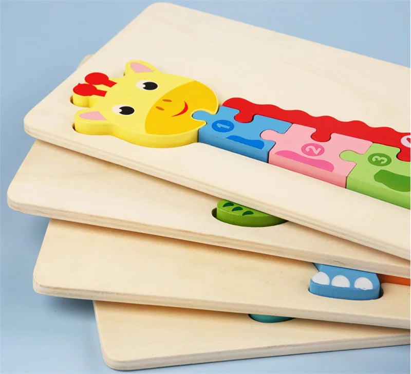 CowLost | fencing-barriers-wooden-baby-puzzle-toy-cute-animal-shapes-montessori-game |9
