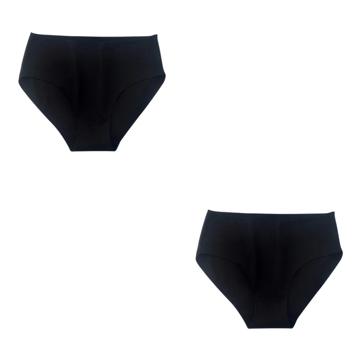 CowLost | product_id-2pcs-women-s-high-waist-cotton-briefs-breathable-solid-color-m-2xl |12