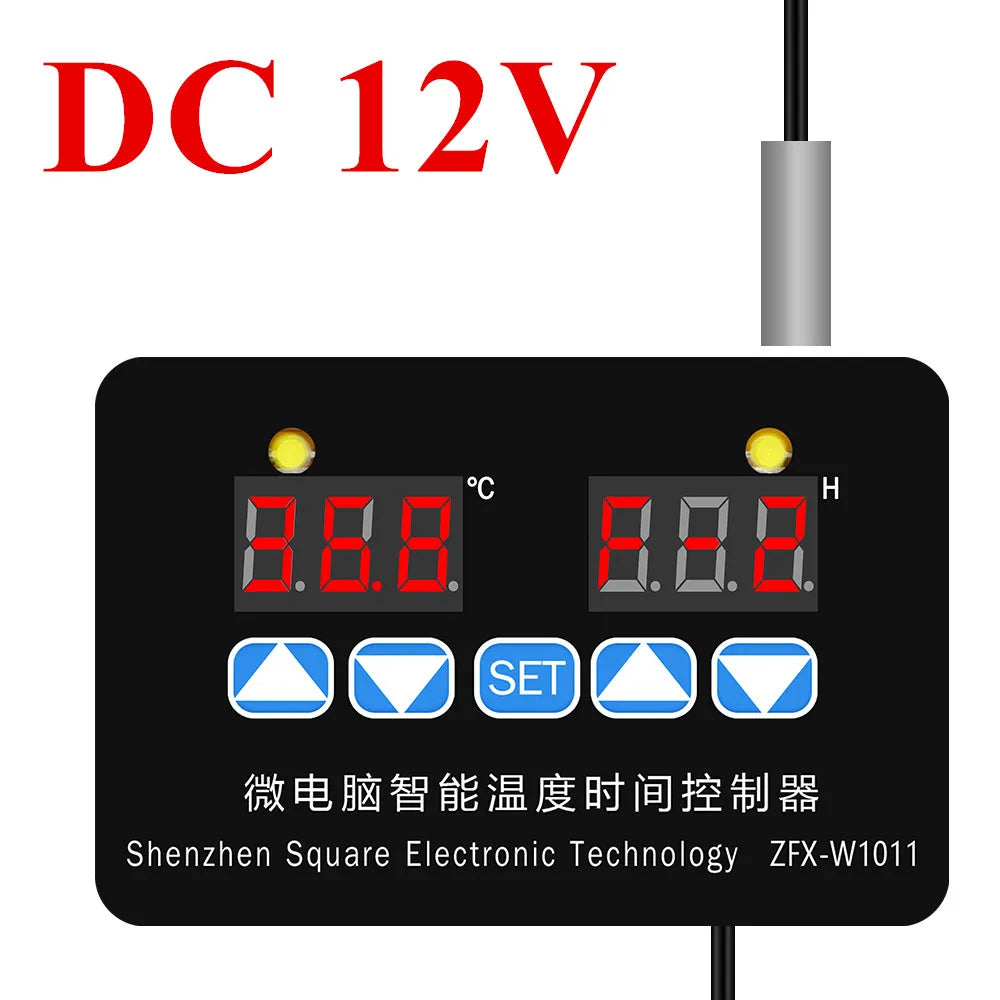 ZFX-W1011 Intelligent Microcomputer Temperature Controller Thermostat 12V 24V 220V Adjustable Electronic Timer
