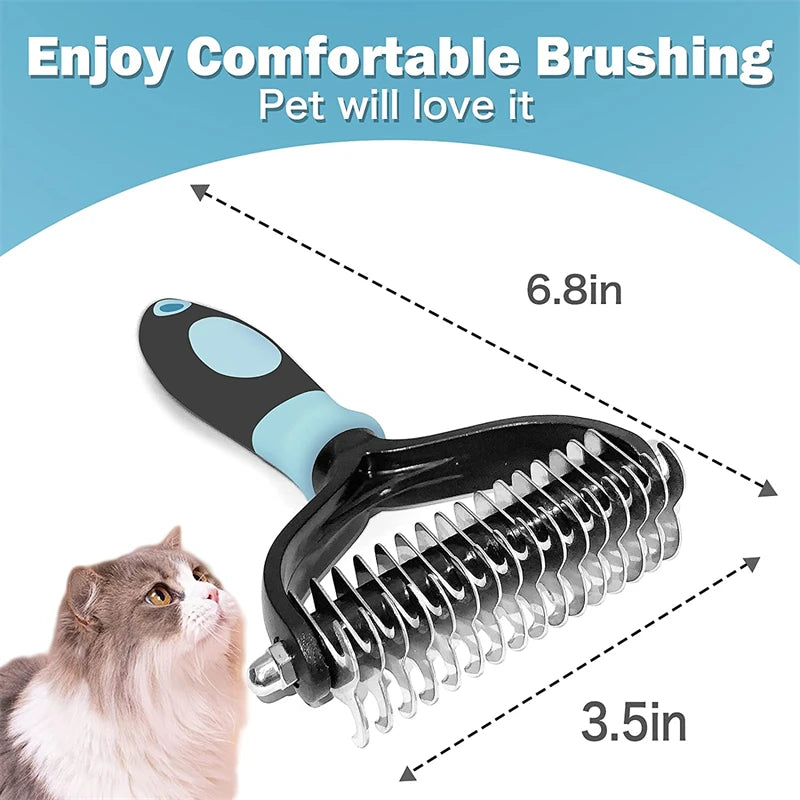 CowLost | tools-professional-2-sided-pet-deshedding-brush-and-dematting-comb |15